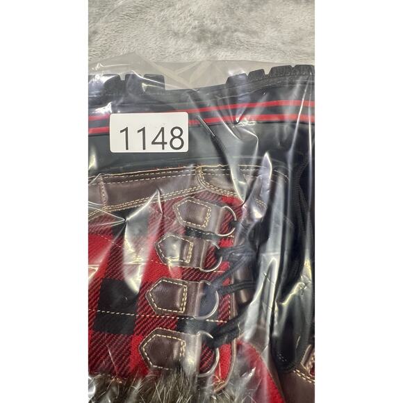 Tamarack Thinsulate AK-112812-1 Women's 7 Winter Boot Black Red Buffalo Plaid - Picture 10 of 10